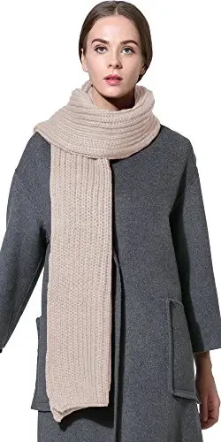 NEOSAN Women Men Winter Thick Cable Knit Wrap Chunky Warm Scarf - 1