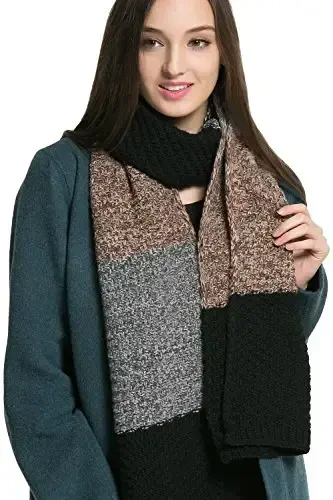 NEOSAN Women Men Winter Thick Cable Knit Wrap Chunky Warm Scarf - NEOSAN (1)