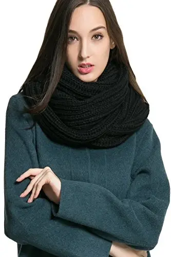 NEOSAN Women Men Winter Thick Cable Knit Wrap Chunky Warm Scarf - NEOSAN (1)