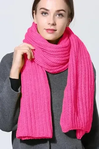 NEOSAN Women Men Winter Thick Cable Knit Wrap Chunky Warm Scarf - MODAZONE (1)