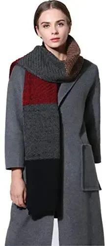 NEOSAN Women Men Winter Thick Cable Knit Wrap Chunky Warm Scarf 