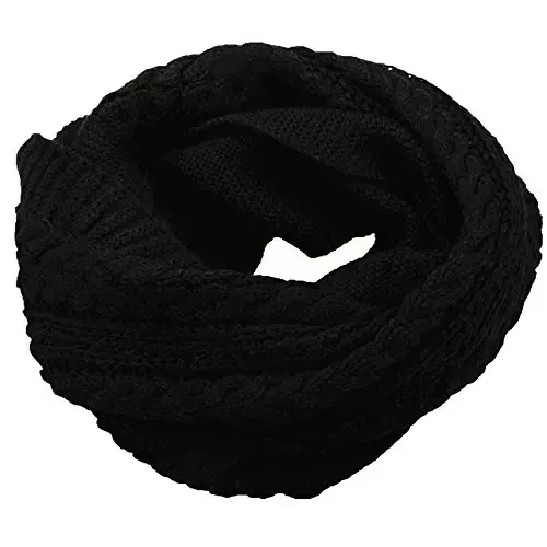 NEOSAN Womens Thick Ribbed Knit Winter Infinity Circle Loop Scarf - 1