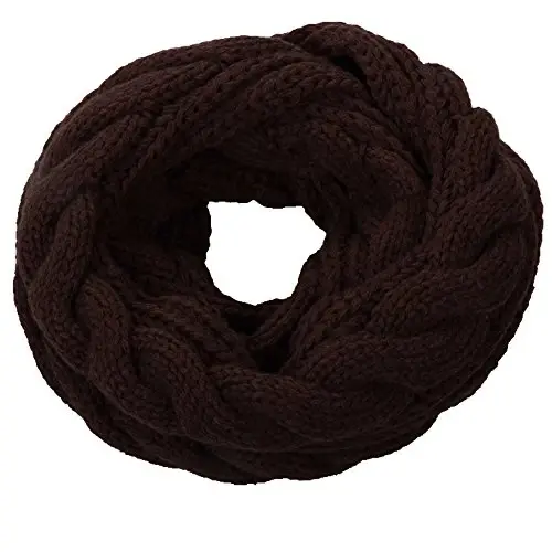 NEOSAN Womens Thick Ribbed Knit Winter Infinity Circle Loop Scarf - 1