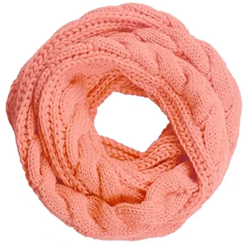 NEOSAN Womens Thick Ribbed Knit Winter Infinity Circle Loop Scarf - 8
