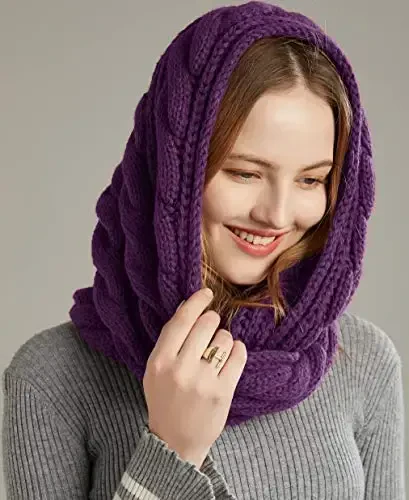 NEOSAN Womens Thick Ribbed Knit Winter Infinity Circle Loop Scarf - 2