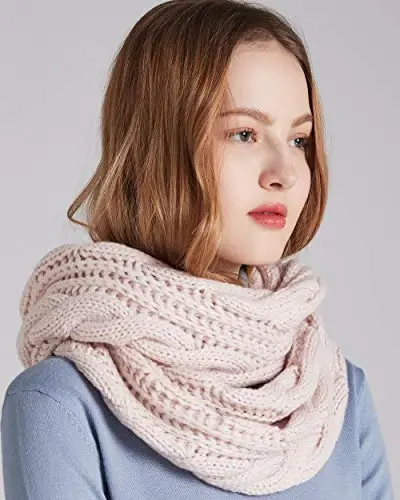 NEOSAN Womens Thick Ribbed Knit Winter Infinity Circle Loop Scarf - 2
