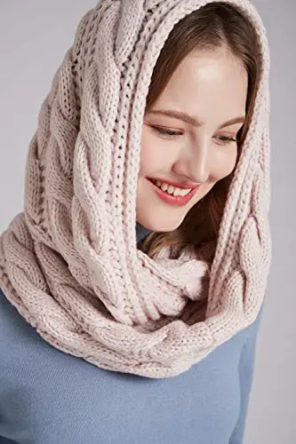 NEOSAN Womens Thick Ribbed Knit Winter Infinity Circle Loop Scarf - 4