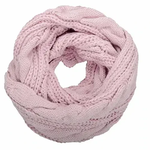 NEOSAN Womens Thick Ribbed Knit Winter Infinity Circle Loop Scarf 