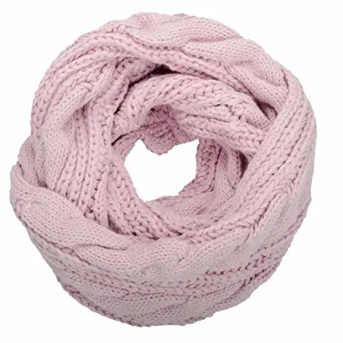 NEOSAN Womens Thick Ribbed Knit Winter Infinity Circle Loop Scarf - 1
