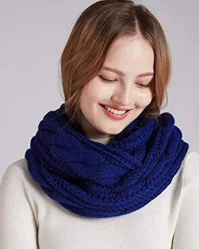 NEOSAN Womens Thick Ribbed Knit Winter Infinity Circle Loop Scarf - 4