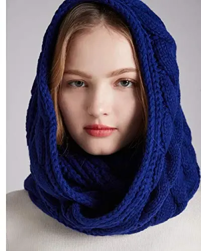 NEOSAN Womens Thick Ribbed Knit Winter Infinity Circle Loop Scarf - 6