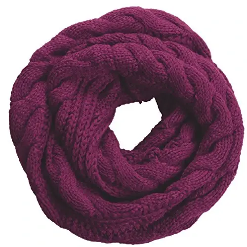 NEOSAN Womens Thick Ribbed Knit Winter Infinity Circle Loop Scarf - 1