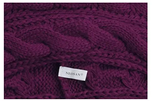 NEOSAN Womens Thick Ribbed Knit Winter Infinity Circle Loop Scarf - 4