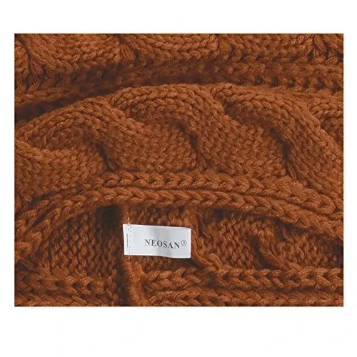 NEOSAN Womens Thick Ribbed Knit Winter Infinity Circle Loop Scarf - 4