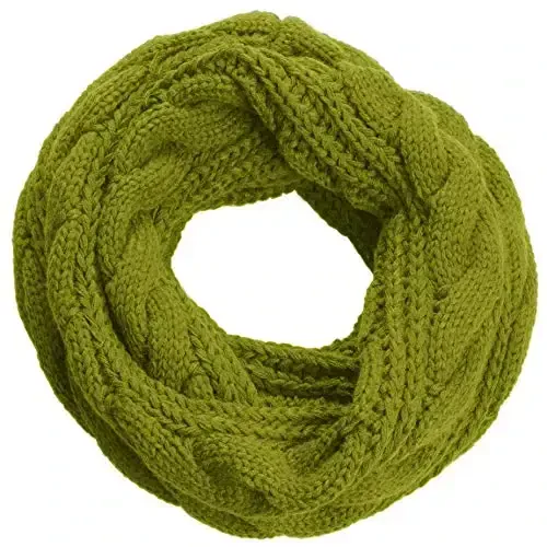 NEOSAN Womens Thick Ribbed Knit Winter Infinity Circle Loop Scarf 