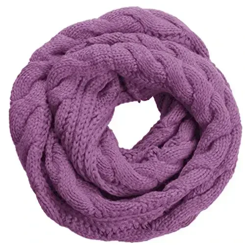 NEOSAN Womens Thick Ribbed Knit Winter Infinity Circle Loop Scarf - NEOSAN