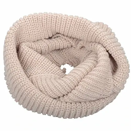 NEOSAN Womens Thick Ribbed Knit Winter Infinity Circle Loop Scarf - 1