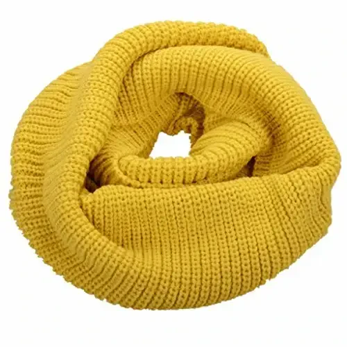 NEOSAN Womens Thick Ribbed Knit Winter Infinity Circle Loop Scarf - NEOSAN