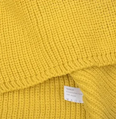 NEOSAN Womens Thick Ribbed Knit Winter Infinity Circle Loop Scarf - 3