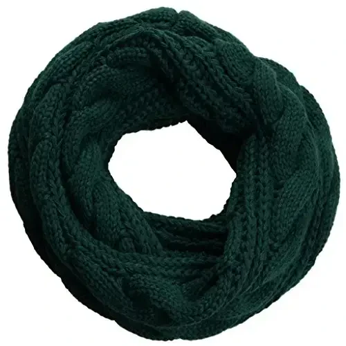 NEOSAN Womens Thick Ribbed Knit Winter Infinity Circle Loop Scarf - 1