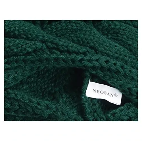 NEOSAN Womens Thick Ribbed Knit Winter Infinity Circle Loop Scarf - 4