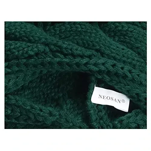 NEOSAN Womens Thick Ribbed Knit Winter Infinity Circle Loop Scarf - 4