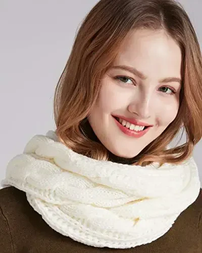 NEOSAN Womens Thick Ribbed Knit Winter Infinity Circle Loop Scarf - 3