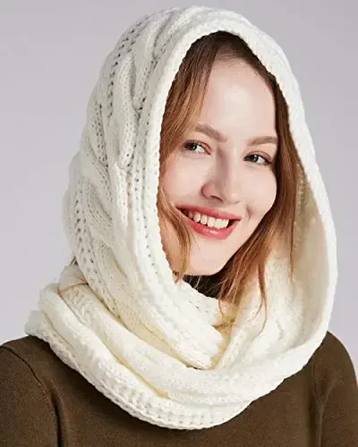 NEOSAN Womens Thick Ribbed Knit Winter Infinity Circle Loop Scarf - 6