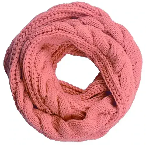 NEOSAN Womens Thick Ribbed Knit Winter Infinity Circle Loop Scarf 