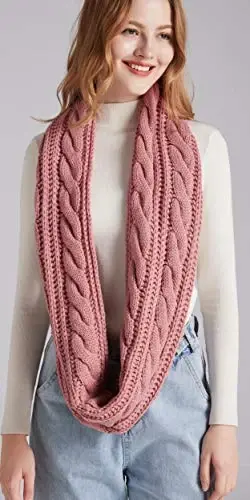 NEOSAN Womens Thick Ribbed Knit Winter Infinity Circle Loop Scarf - 4