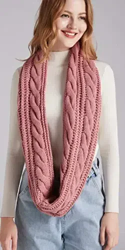 NEOSAN Womens Thick Ribbed Knit Winter Infinity Circle Loop Scarf - 4