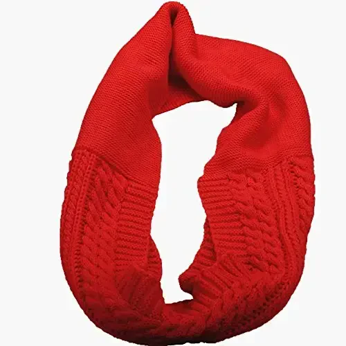 NEOSAN Womens Thick Ribbed Knit Winter Infinity Circle Loop Scarf - 3