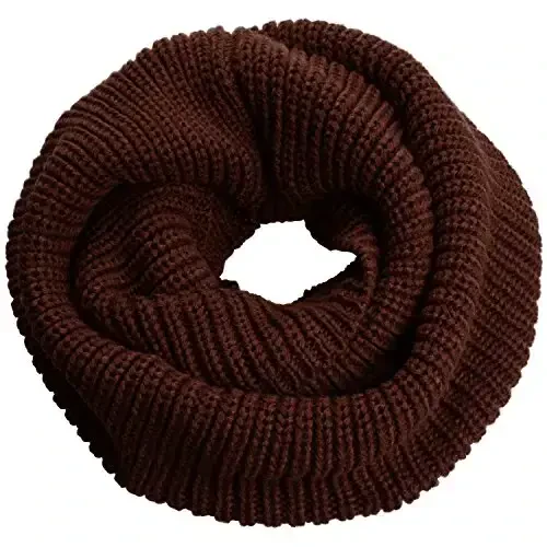 NEOSAN Womens Thick Ribbed Knit Winter Infinity Circle Loop Scarf - 1