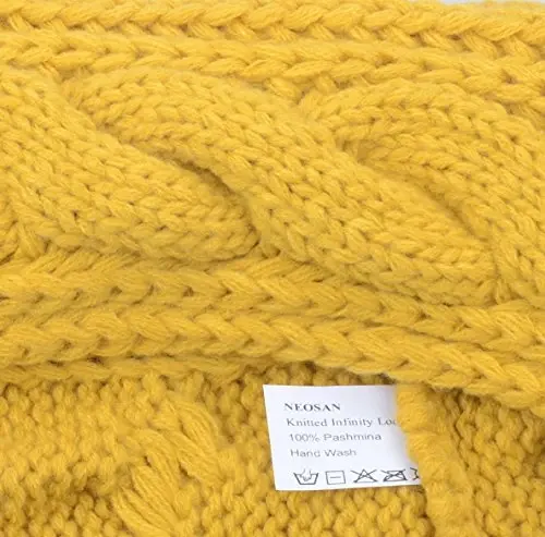 NEOSAN Womens Thick Ribbed Knit Winter Infinity Circle Loop Scarf - 4