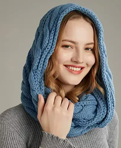 NEOSAN Womens Thick Ribbed Knit Winter Infinity Circle Loop Scarf - 4