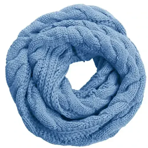 NEOSAN Womens Thick Ribbed Knit Winter Infinity Circle Loop Scarf 