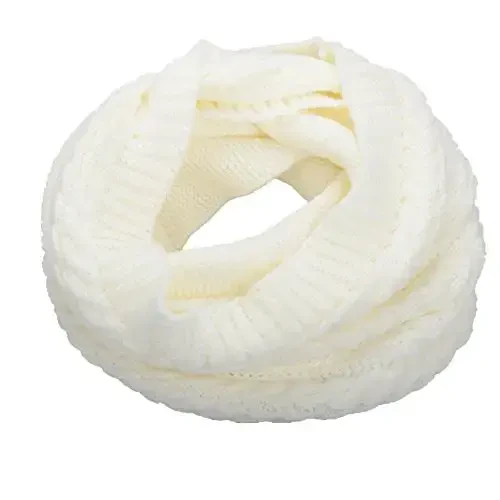 NEOSAN Womens Thick Ribbed Knit Winter Infinity Circle Loop Scarf - 1