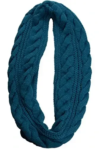 NEOSAN Womens Thick Ribbed Knit Winter Infinity Circle Loop Scarf - NEOSAN (1)