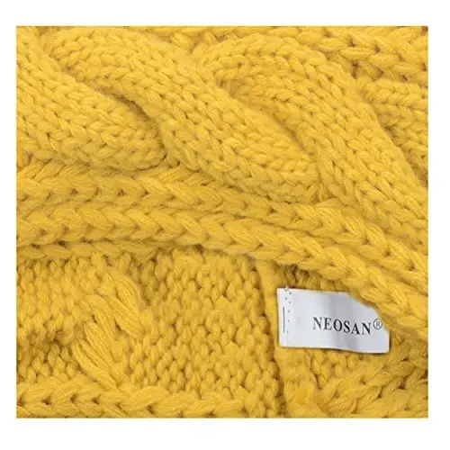 NEOSAN Womens Thick Ribbed Knit Winter Infinity Circle Loop Scarf - 5