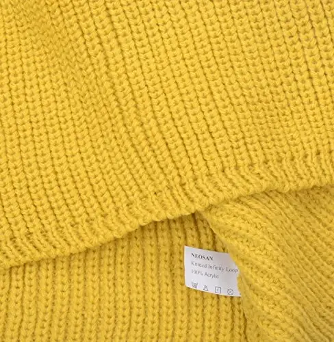 NEOSAN Womens Thick Ribbed Knit Winter Infinity Circle Loop Scarf - 3