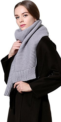 NEOSAN Women Men Winter Thick Cable Knit Wrap Chunky Warm Scarf - 2