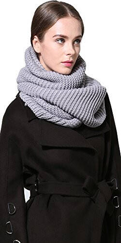 NEOSAN Women Men Winter Thick Cable Knit Wrap Chunky Warm Scarf - 4