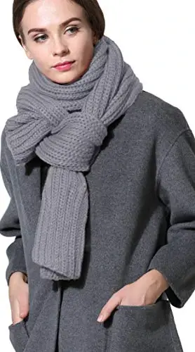 NEOSAN Women Men Winter Thick Cable Knit Wrap Chunky Warm Scarf - 3