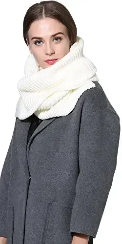 NEOSAN Women Men Winter Thick Cable Knit Wrap Chunky Warm Scarf - 3