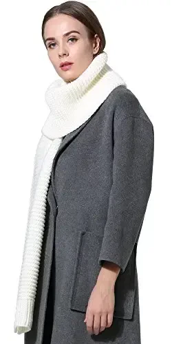 NEOSAN Women Men Winter Thick Cable Knit Wrap Chunky Warm Scarf - 4