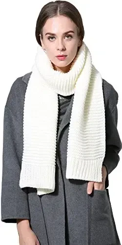 NEOSAN Women Men Winter Thick Cable Knit Wrap Chunky Warm Scarf - 5