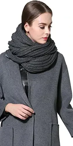 NEOSAN Women Men Winter Thick Cable Knit Wrap Chunky Warm Scarf - 3