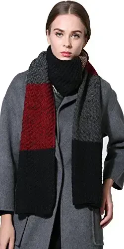 NEOSAN Women Men Winter Thick Cable Knit Wrap Chunky Warm Scarf - 2