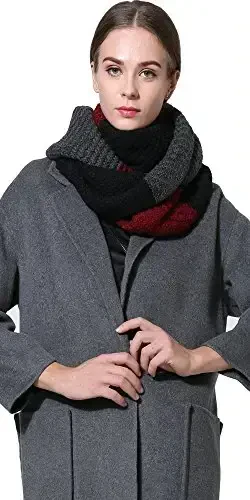 NEOSAN Women Men Winter Thick Cable Knit Wrap Chunky Warm Scarf - 3