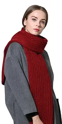 NEOSAN Women Men Winter Thick Cable Knit Wrap Chunky Warm Scarf - 4